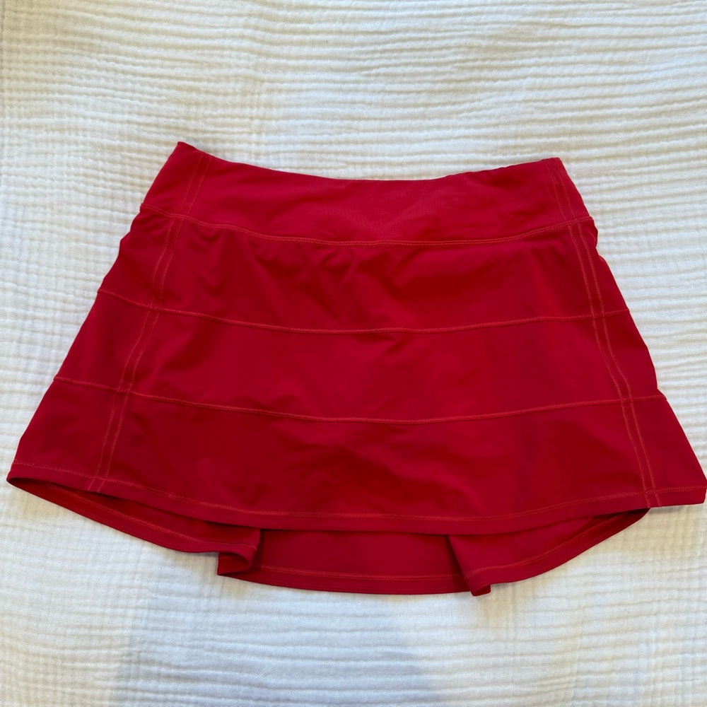Lululemon Pace Rival Skirt Red